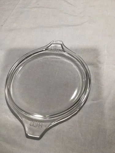 PYREX 470-C  6 CLEAR GLASS LID ONLY REPLACEMENT CASSEROLE TAB HANDLES