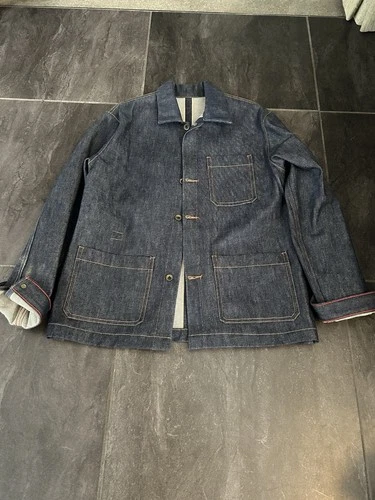 Raleigh Denim Workshop Men’s Jacket White Oak Cone Denim video thumbnail