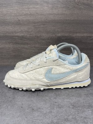 Nike Waffle Racer 2 Sneakers Womens Size 8.5 White Blue Vintage Running 