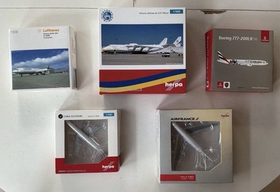Herpa Wings 1:500 5x OVP, Emirates, Lufthansa, Air France, China Southern, An225