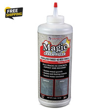 Magic Crack Filler 2LB Concrete Tan, for Filling in Concrete Cracks on Driveways