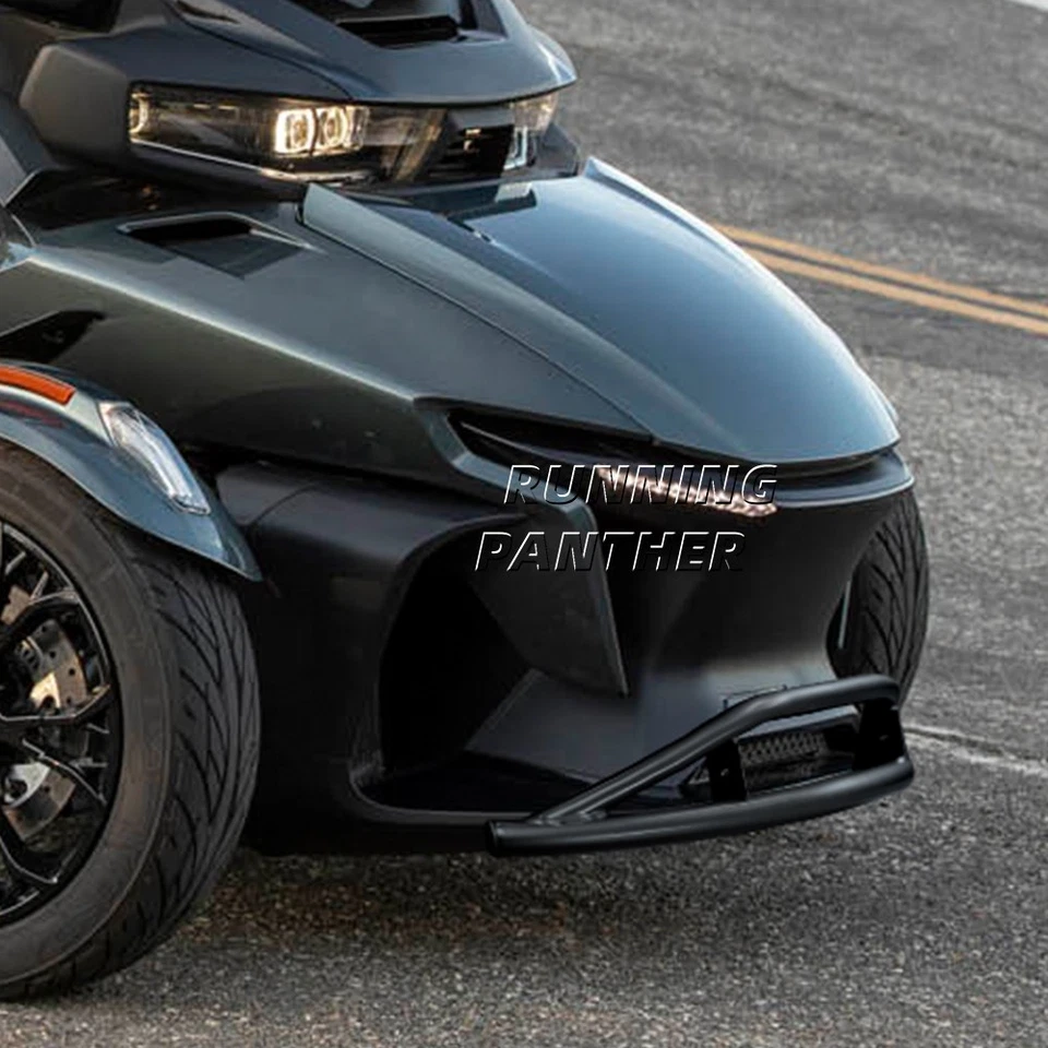 Aluminum Front Bumper with Skid Plate Black For Can-Am Spyder RT /RT-L 2020-2025 - Image 4 of 4