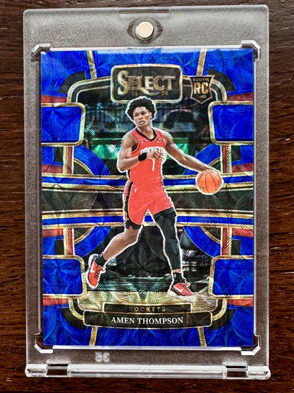 AMEN THOMPSON #96 2023-24 PANINI SELECT BLUE SCOPE PRIZM #/249 RC