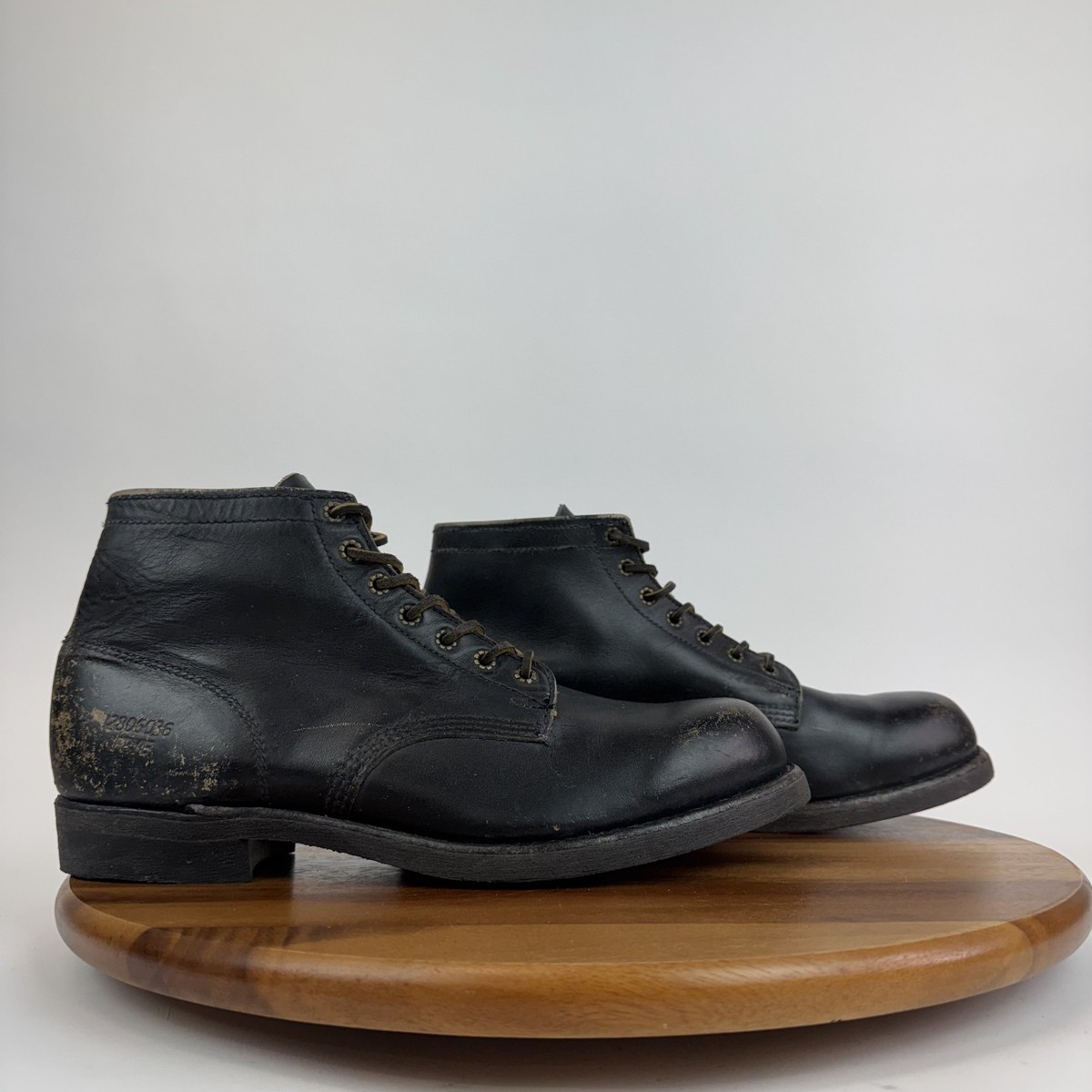 FRYE Men's Prison Combat Boot - Leather Upper, Goodyear Welt Construction