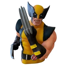 WOLVERINE Marvel Bust Bank Monogram International 7.5" Tall Vinyl Vintage 2006
