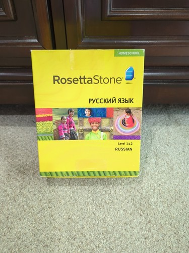 Rosetta Stone Russian Lessons Level 1-2 for Home School Version 3 w/ Headset NEW