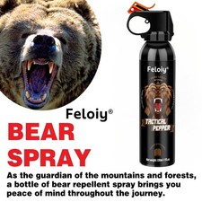 Feloiy Bear Repellant Self Defense Spray - 11oz Bear Attack Deterrent