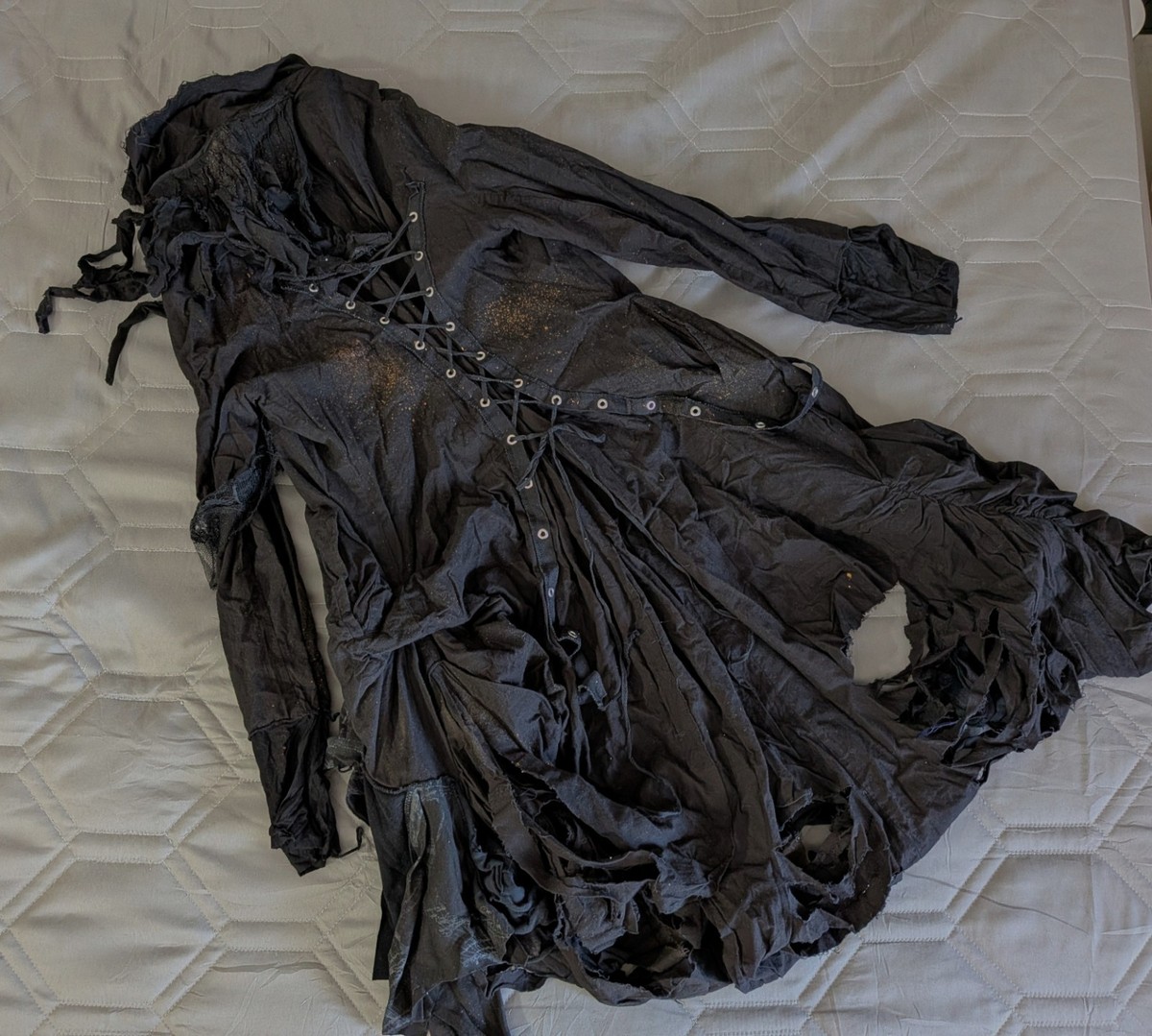 HYDE 黒ミサ　h.NAOTOコラボカーディガン Gothic Lolita Punk H.Naoto Asymmetrical Coat Cardigan Runway Piece