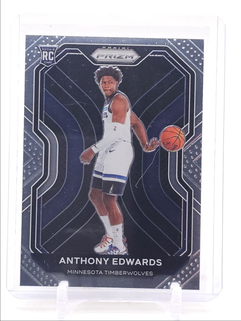 ANTHONY EDWARDS 2020-21 PANINI PRIZM ROOKIE TIMBERWOLVES #258 RC Q5375