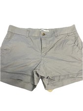 Women  s Old Navy Everyday Shorts Mid Rise Size 12 Grey Color Pockets