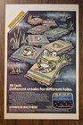 1983 FROGGER Parker Brothers Atari Video Game art - Vintage Print Ad/Ad Page