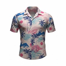 Boys Button Up Short Sleeve Hawaiian Size Medium 12 Jogal Shirt