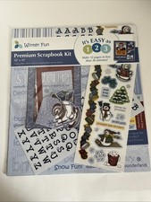 Winter Fun 12"x 12" Premium Scrapbook Kit 12 pages Stickers, Cardstock, Tags