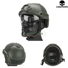 Elmetto Fast Mh Foliage Green Con Occhiale Emerson (em8820)