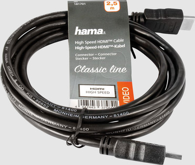 Hama High Speed HDMI-Kabel 1080 p, 2,5 m 