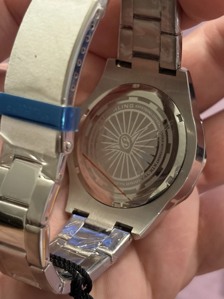 Stührling Original Diver Watch Red Bezel 200M Steel Bracelet – Full Kit New - Image 3 of 4