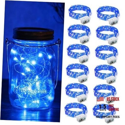Pack Fairy Lights Battery Operated, 7ft 20 Mini LED Fairy String 12 Blue