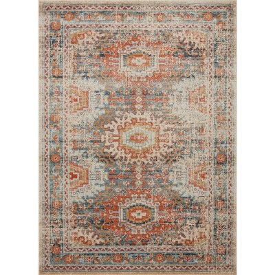 Jocelyn Mist/Multi 7 ft. 10 in. x 10 ft. Transitional 100% Polypropylene Pile