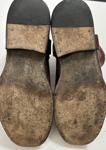 Frye Phillip Harness Damen Stiefel Größe 9 Braun Leder Biker Moto 76871 Reißverschluss hinten - Bild 5 von 10