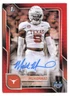 2025 Bowman University Chrome Malik Muhammad Orange Refractor RC Auto /25 Texas