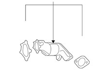 Genuine Nissan Catalytic Converter B08B3-JF20A