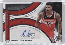2021-22 Panini Immaculate Inaugural Ink 70/99 Isaiah Todd Rookie Auto RC 0sm9