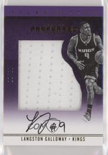 2016-17 Panini Preferred Silhouettes /60 Langston Galloway #85 Auto 2ct
