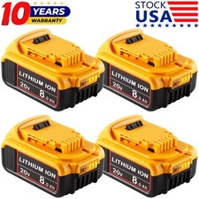 Pack For DeWalt DCB206-2 DCB205-2 20V 20 Volt Max XR 8.0AH Lithium Ion Battery