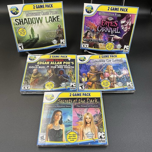 Big Fish PC Video Mystery Spiele 5 Stück Shadow Lake, Fate's Carnival & mehr - Bild 1 von 11