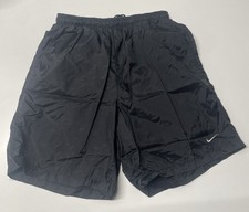 VTG NIKE gym Shorts Medium Mesh Lining Swim Trunks Swoosh Logo