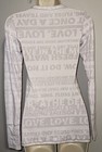 Semi Sheer Lululemon Daily Practice Top Discover Manifesto Burnout White Sz 4 — photo 6