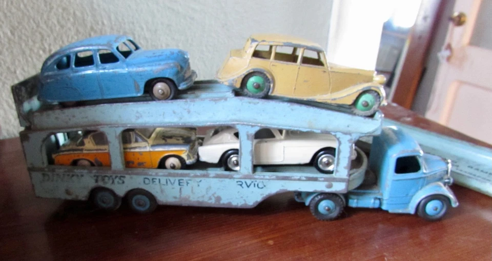 DINKY TOYS VINTAGE ANNI 50 BISARCA, RAMPA. + 4 MODELLI COME DA FOTO - Immagine 4 di 4