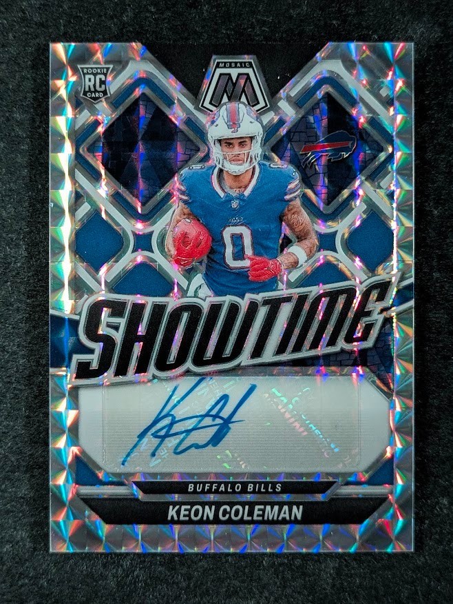 2024 Panini Mosaic KEON COLEMAN Rookie RC Auto Mosaic Prizm Showtime #SS-KCN