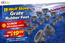 Wolf Range Grate Rubber Feet Replacement - 12 Pcs for Gas Stove Cooktop