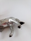 2 Vintage Cast Metal Horse Figurines Western Silver Finish USA *Broken read* — photo 10