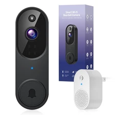 BITEPASS 1080p Video Doorbell Camera Wireless with Chime AI Human Detection 2...