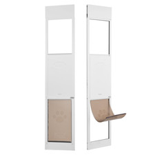 Dog Door for Sliding Glass Door 75 7/8"-80 11/16" Adjustable Height XL