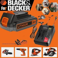 1 OR 2 PACK 1.5Ah Lithium Battery for Black + Decker 20V MAX LBXR20 or Charger