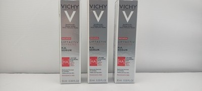 LOT (3) VICHY LIFTACTIV SUPREME H.A. SERUM  VISIBLY PLUMPS SKIN 10ml/0.33oz EACH
