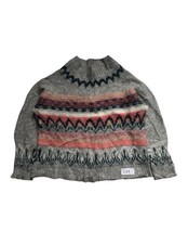 Women’s Multi Colour Fair Isle Knit Jumper Vintage Nordic Pattern Size L