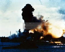 PEARL HARBOR ATTACK USS ARIZONA EXPLOSION 1941 8X10 PHOTO