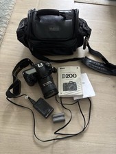 Nikon D200 Digital SLR Camera DX SWM VR ED IF Aspherical 72 Lens Battery Strap