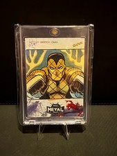Tarjeta de boceto de artista Marvel Metal Universe Spider-Man 2021 1/1 Tim Shinn - Shocker