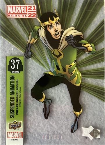2021-22 Upper Deck Marvel Annual Loki Suspended Animation Acetate Insert /199 - Picture 6 of 11