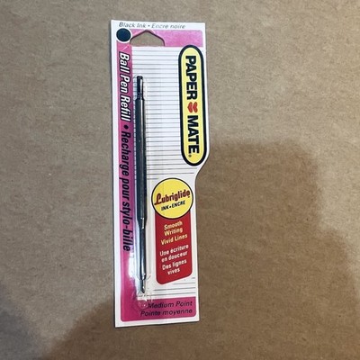 Paper Mate Lubriglide Ball Pen Refill Black Ink Medium Point