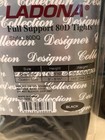 **LADONA QUEEN SIZE BLACK FOOTLESS TIGHTS, (1X, 2X, 3X)** — photo 2