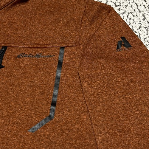 Eddie Bauer Mens XXL Orange Pullover Jacket 1/2 Zip First Ascent Fleece Sweater - Picture 5 of 13