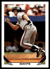 1993 Topps Robby Thompson San Francisco Giants #115 16914