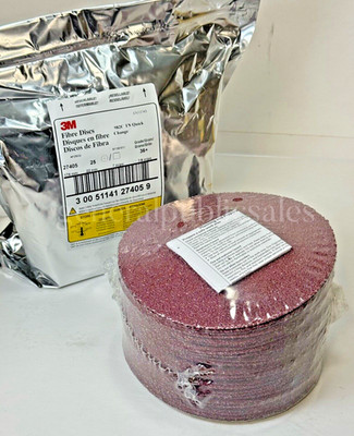 25qty 3M Cubitron II Fibre Grinding Disc 982C Ceramic 7'' 36 Grit TN Quick Change