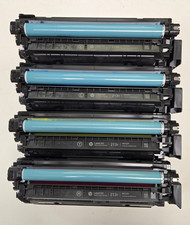 Virgin Empty Genuine HP W2130Y - W2133Y Toner Cartridges 213Y w/ OEM CHIP 2 Sets